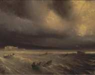 Gudin Theodore Storm in the Sea  - Hermitage